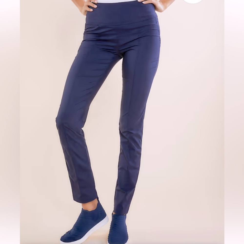 NWT Anatomie Sonia Curvy High Rise Pants in Navy Size S
